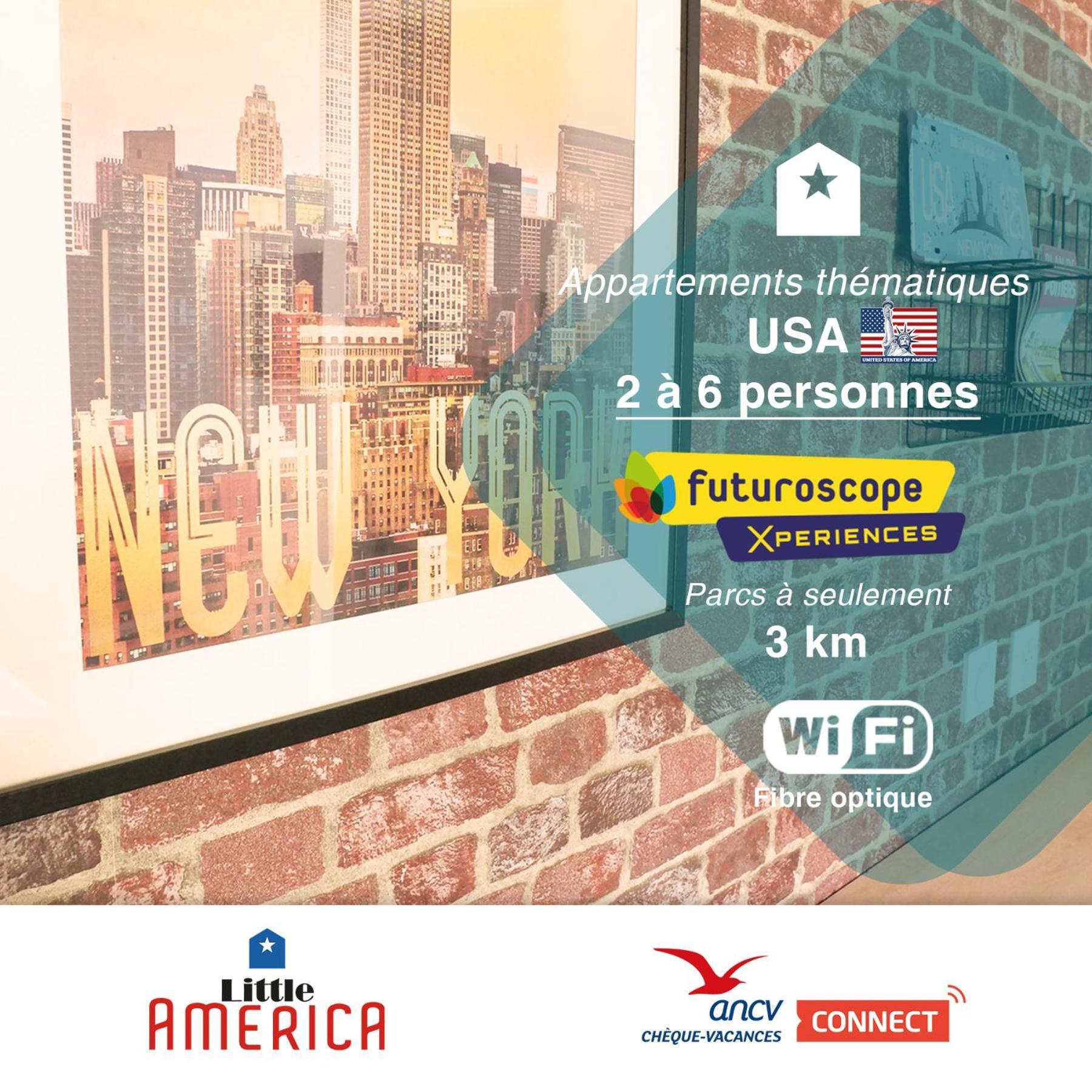 Little America - Appart Hotel 3Km Futuroscope 조네이클랑 외부 사진